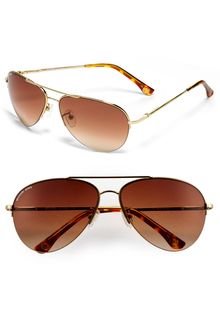 Michael by Michael Kors Semi Rimless Aviator Sunglasses - Lyst