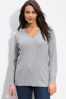 Michael by Michael Kors Studded Sweater - Lyst