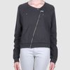 Mm6 By Maison Martin Margiela Zip Sweatshirt in Gray (steel) - Lyst