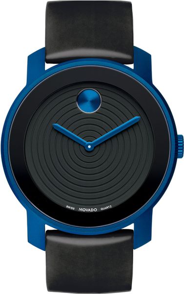 Movado Large Bold Silicone Strap Watch in Blue for Men (blue/ black)