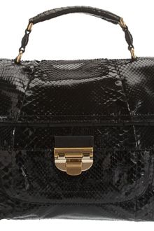 Nina Ricci Liane Python Top Handle Bag - Lyst