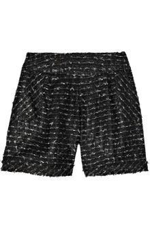 Oscar de la Renta Open-knit Tweed Shorts - Lyst