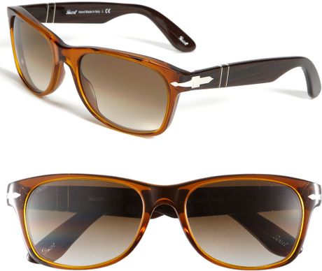 Persol 2tone Retro Inspired Sunglasses in Brown (honey) - Lyst