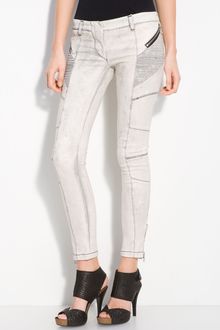 Pierre Balmain White Wax Stretch Jeans - Lyst