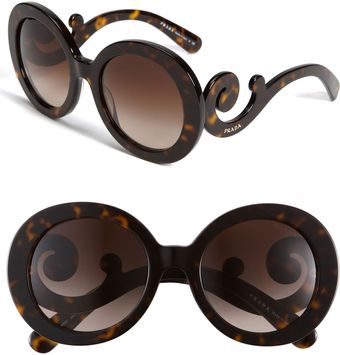 Prada Baroque Round Sunglasses - Lyst