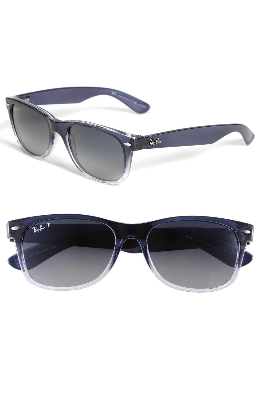 Ray Ban New Small Wayfarer Polarized Sunglasses In Blue Blue Crystal Lyst