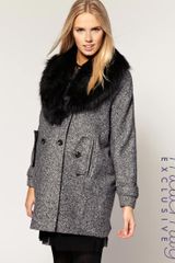 Asos Maternity Exclusive Coat With Oversized Collar