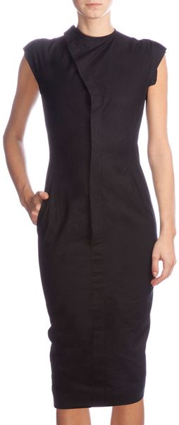 Rick Owens Asymmetric Front Dress - Lyst