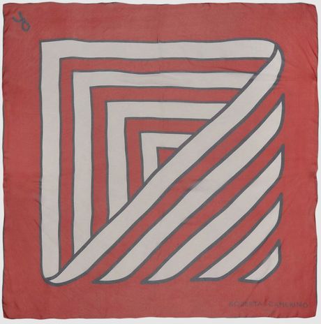 Roberta Di Camerino Square Scarf in Red - Lyst