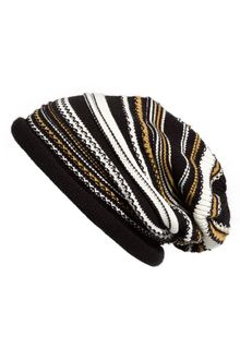 Tarnish Folk Knit Slouchy Cap - Lyst