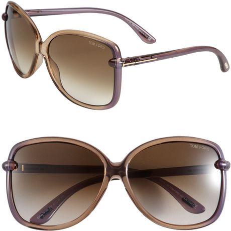 Tom Ford Callae Sunglasses in Brown (violet) - Lyst