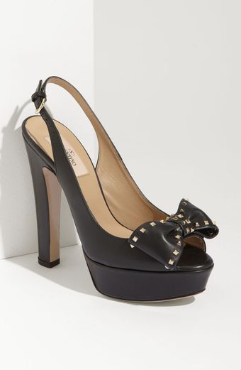 Valentino Microstuds Slingback Pump - Lyst