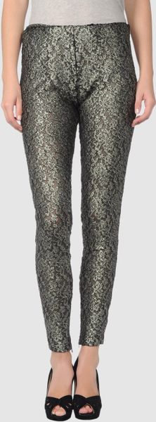 Victoria Beckham Casual Trouser in Gray (lead) - Lyst