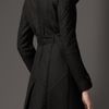Burberry Quilted Taffeta Trench Coat in Black - Lyst