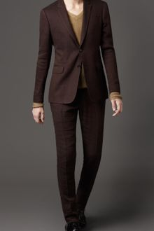 Burberry Slim Fit Linen and Wool Suit - Lyst