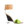 Diane Von Furstenberg Elan Leather and Rubber Wedges in Multicolor (green) - Lyst