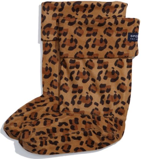 Sperry Top-sider Fleece Socks in Animal (leopard) - Lyst