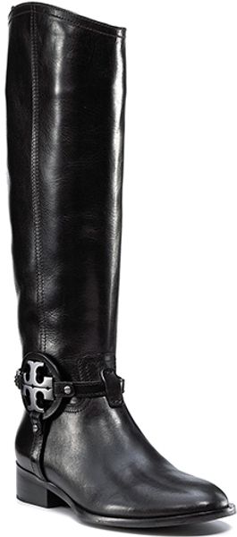   Black Leather Riding Boot 