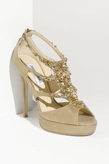 Jimmy Choo Teal Tawny Jeweled Sandal - Lyst