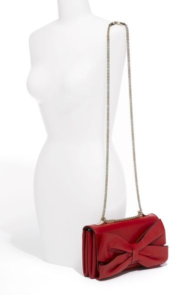 Valentino Bow Nappa Leather Shoulder Bag - Lyst