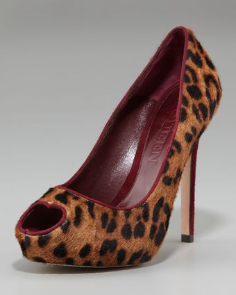 Alexander McQueen Heart Peep-toe Pump - Lyst