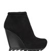 Camilla Skovgaard Black Ankle Wedge Boot with Saw Sole in Black