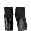 Camilla Skovgaard Black Ankle Wedge Boot with Saw Sole in Black
