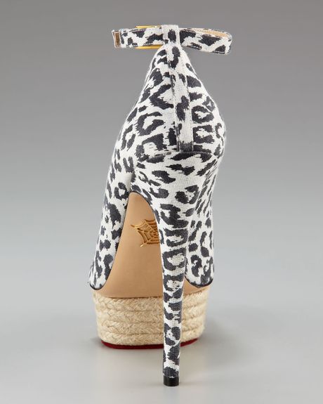 animal print platform pumps