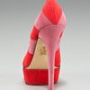 Charlotte Olympia Striped Suede Platform Pump in Pink (red purple) - Lyst