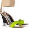 Diane Von Furstenberg Elan Leather and Rubber Wedges in Multicolor (green) - Lyst