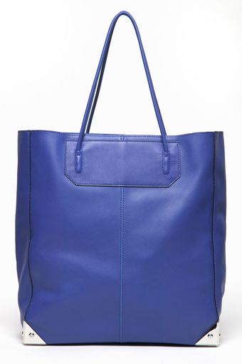  Prisma Leather Tote - Azure 