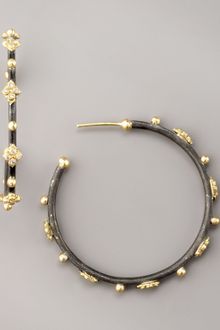 Armenta Diamond Hoop Earrings - Lyst