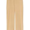 Chloé Wideleg Silk Crepe De Chine Pants in Beige (sand) - Lyst
