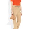 Chloé Wideleg Silk Crepe De Chine Pants in Beige (sand) - Lyst