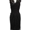Dolce & Gabbana Floral Lace Dress with Silk Lining in Black - Lyst
