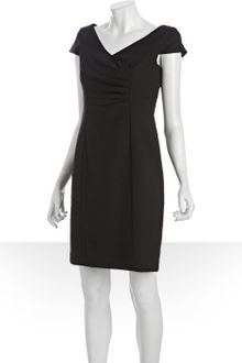 Ellen Tracy Pleat Detailed Short Sleeve Dress - Lyst