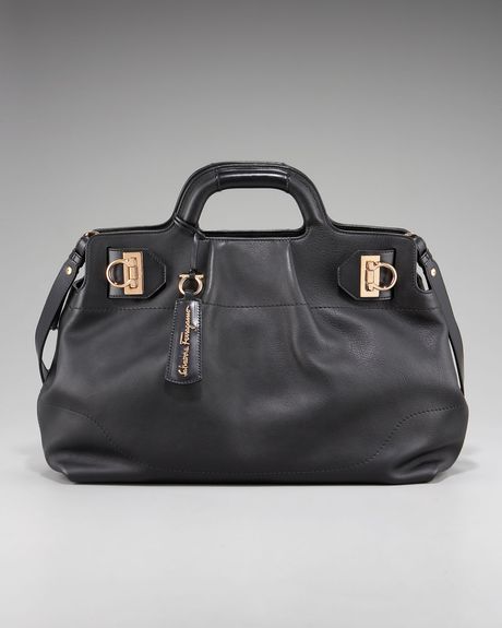 Ferragamo Soft Eastwest Tote in Black (nero  black)) - Lyst