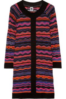 M Missoni Striped Crochet-knit Dress - Lyst