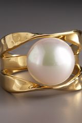 Majorica Mobius-Band Pearl Ring