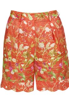 Opening Ceremony Floral Printed Cotton-silk Shorts - Lyst
