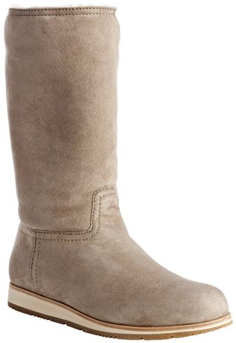  Sport Beige Suede Shearling Lined Boots 