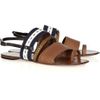 Proenza Schouler Leather and Canvas Sandals in Black - Lyst