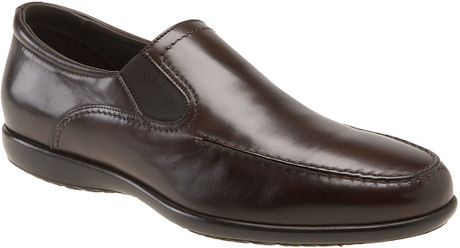 Santoni Maverick Slipon in Brown for Men (dark brown) - Lyst