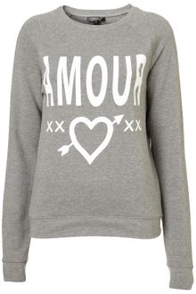 Topshop Amore Sweat - Lyst