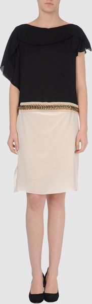 Vionnet Short Dress in Black - Lyst