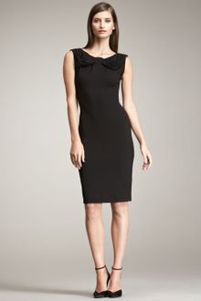 Armani Milano Drape-neck Dress - Lyst
