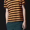 Burberry Prorsum Striped Crew Neck Tshirt in Orange for Men (bright larch) - Lyst