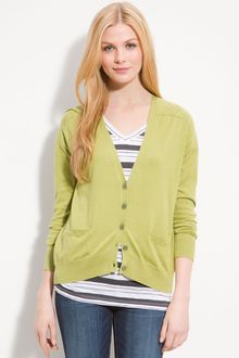 Caslon® V-neck Cardigan - Lyst