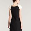 Dior Contrast Bow Dress in Beige (beige black) - Lyst