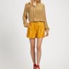 3.1 Phillip Lim Pleated Shorts in Yellow (marigold) - Lyst